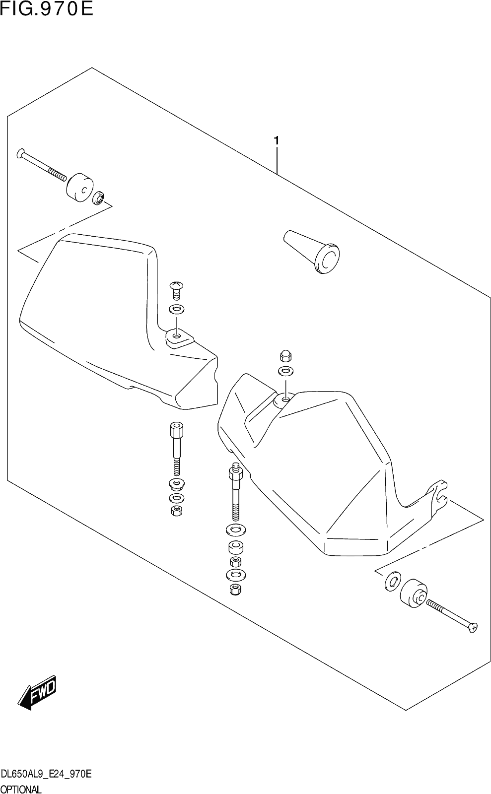 Fig.970e Optional (knuckle Cover Set) (dl650a,dl650aue)