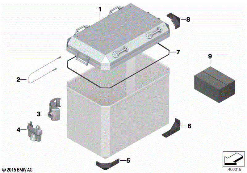 Single parts, aluminum case
