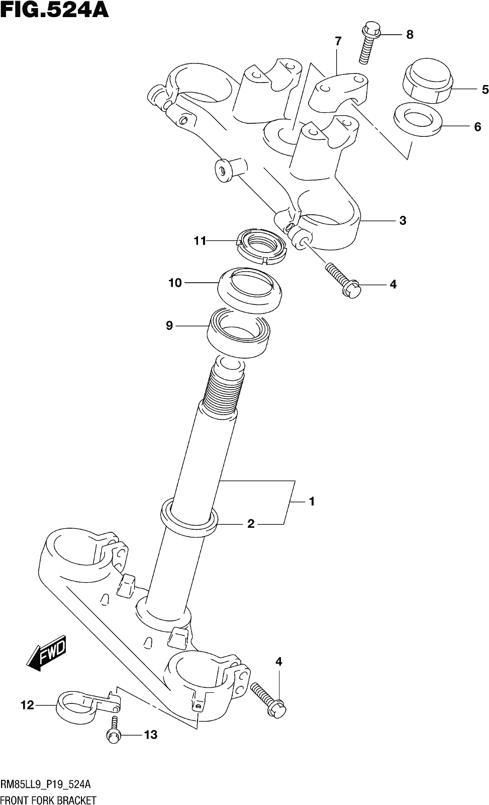 Fig.524a Stem, Steering