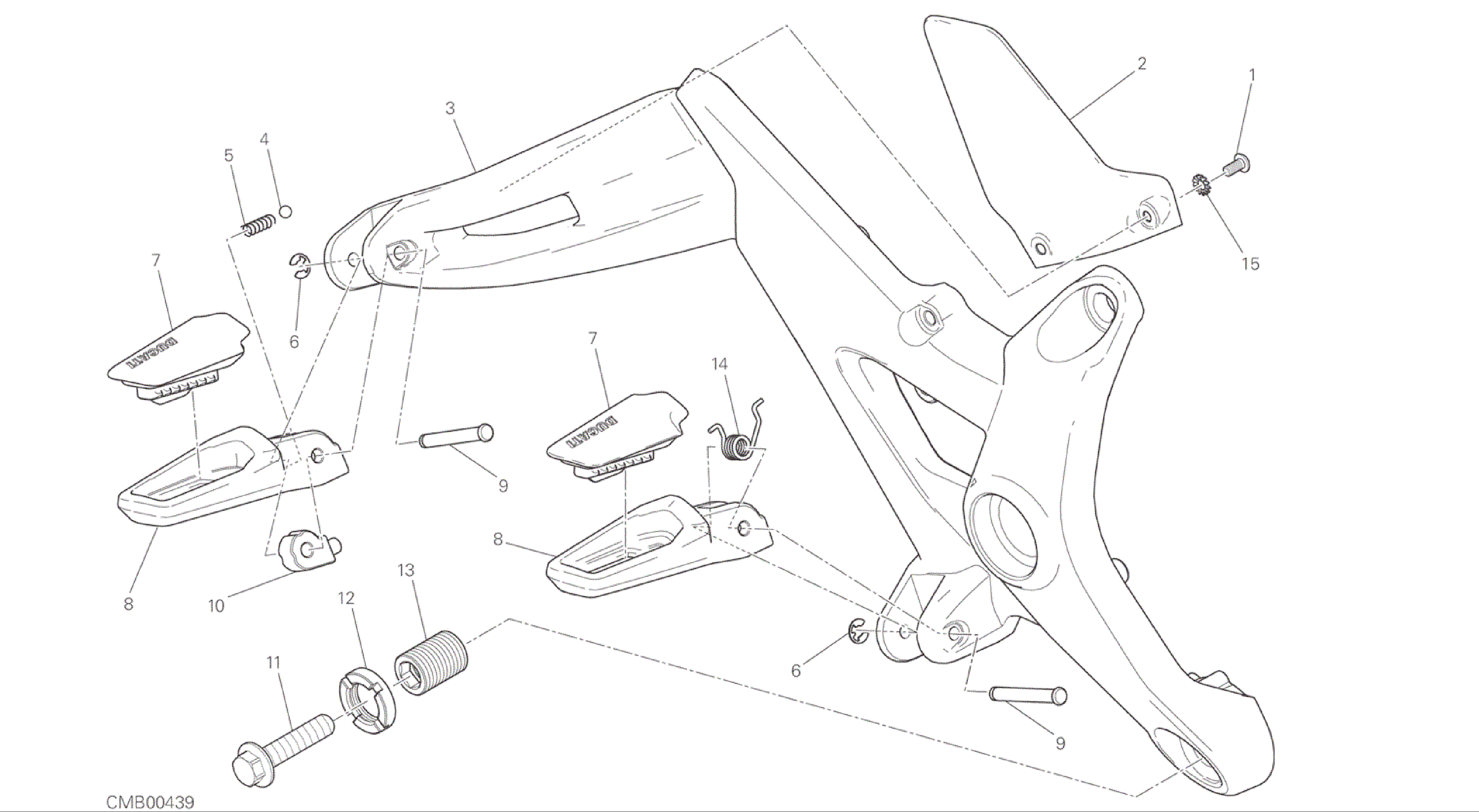 DRAWING 27B - FOOTRESTS, RIGHT [MOD:M 1200]GROUP FRAME