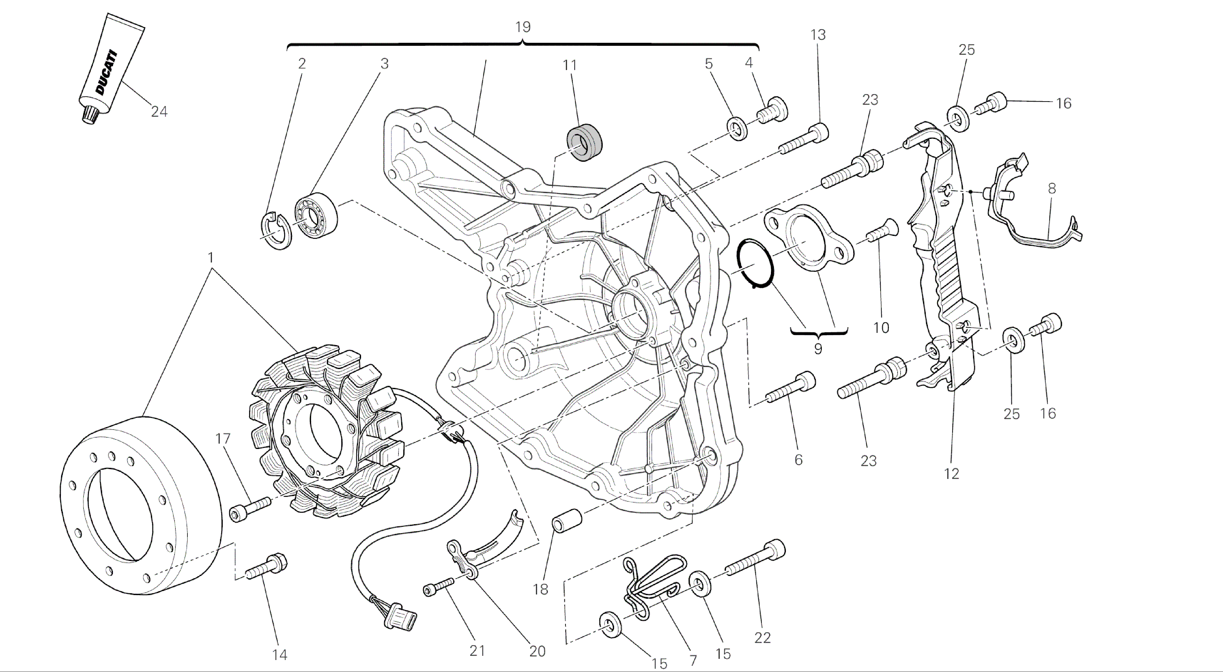 DRAWING 011 - GENERATOR [MOD:M696 ABS,M696+ABS;XST:AUS,EUR,JAP]GROUP ENGINE