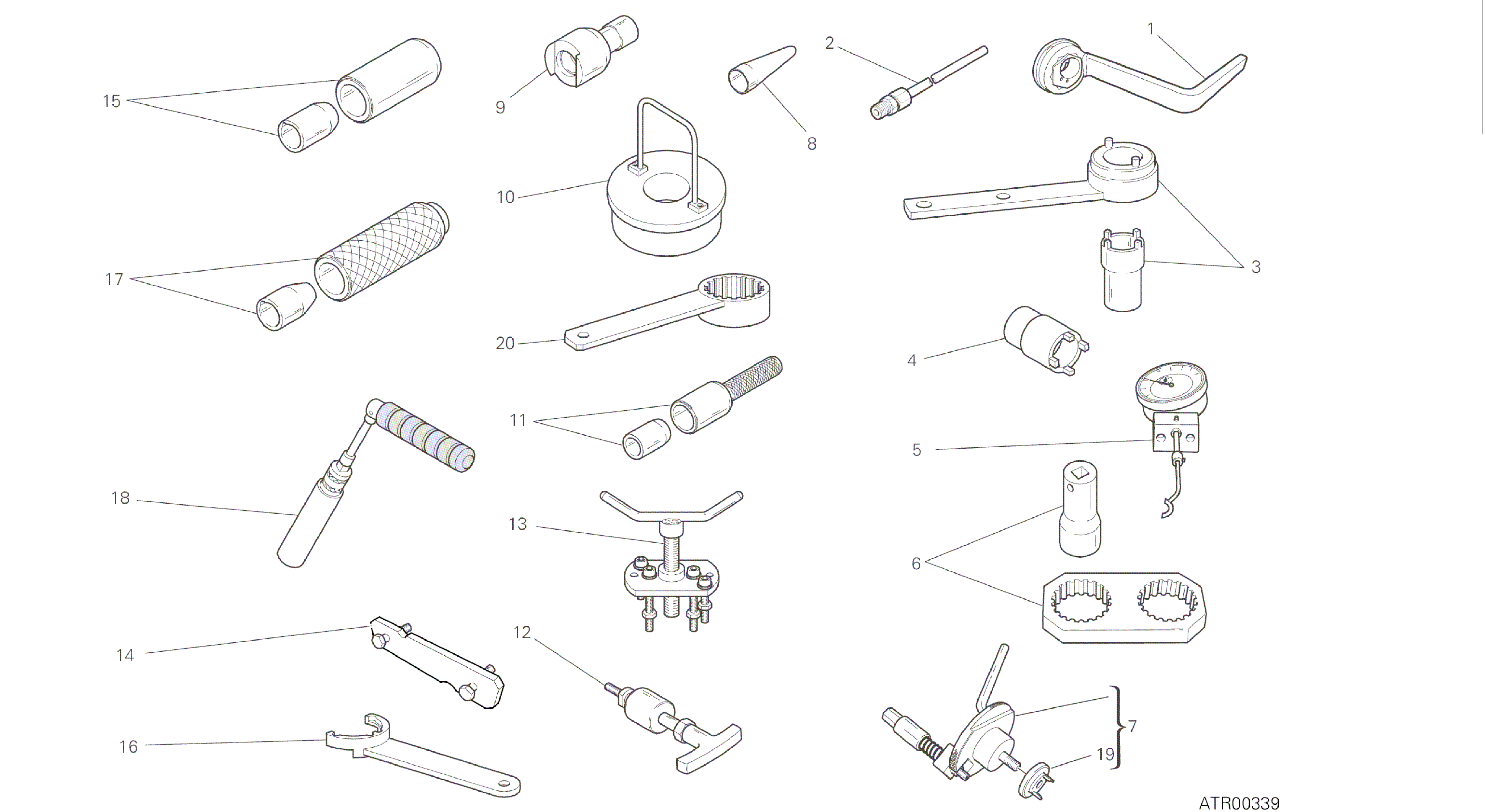 DRAWING 01A - WORKSHOP SERVICE TOOLS, ENGINE [MOD:M 1200]GROUP TOOLS