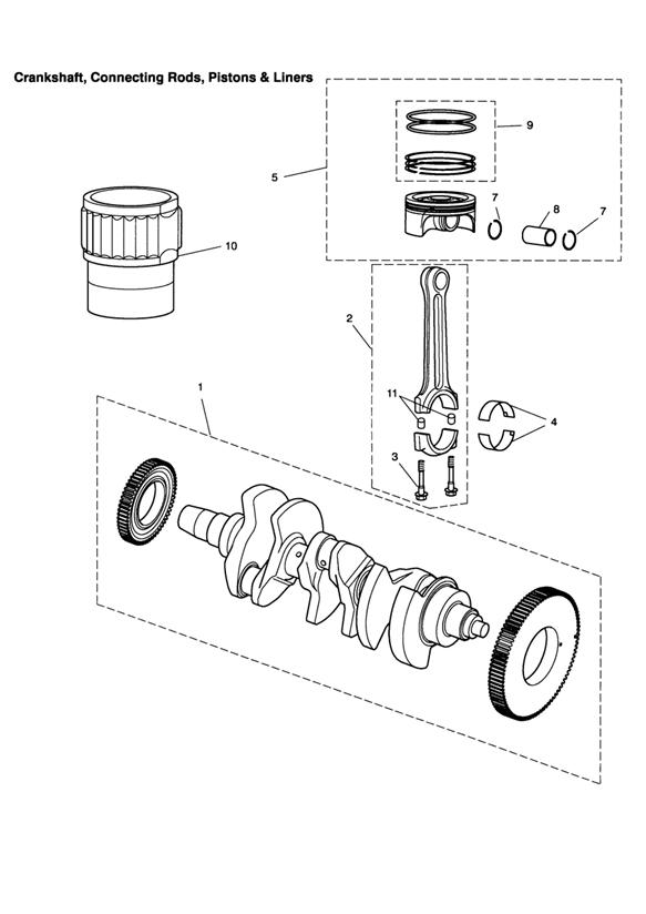 Crankshaft,connecting Rods,pistons & Liners