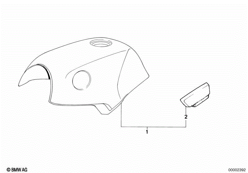 Fuel tank/knee padding