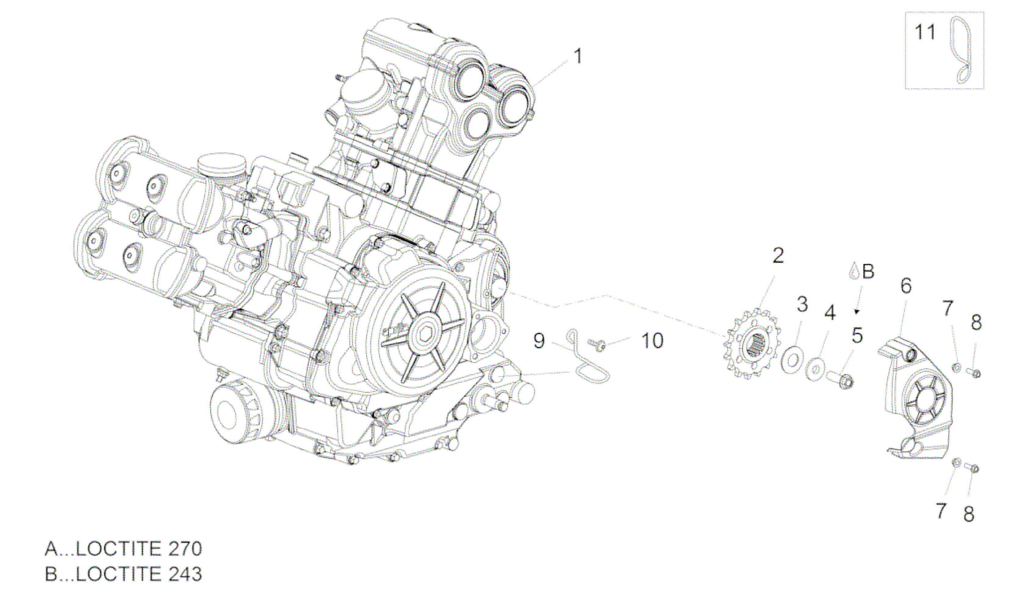 motor-completerende deel-hendel