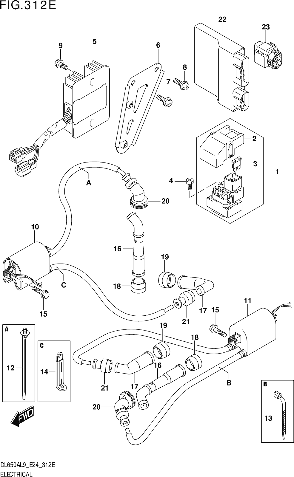 Fig.312e Electrical (dl650xaue,dl650aue)