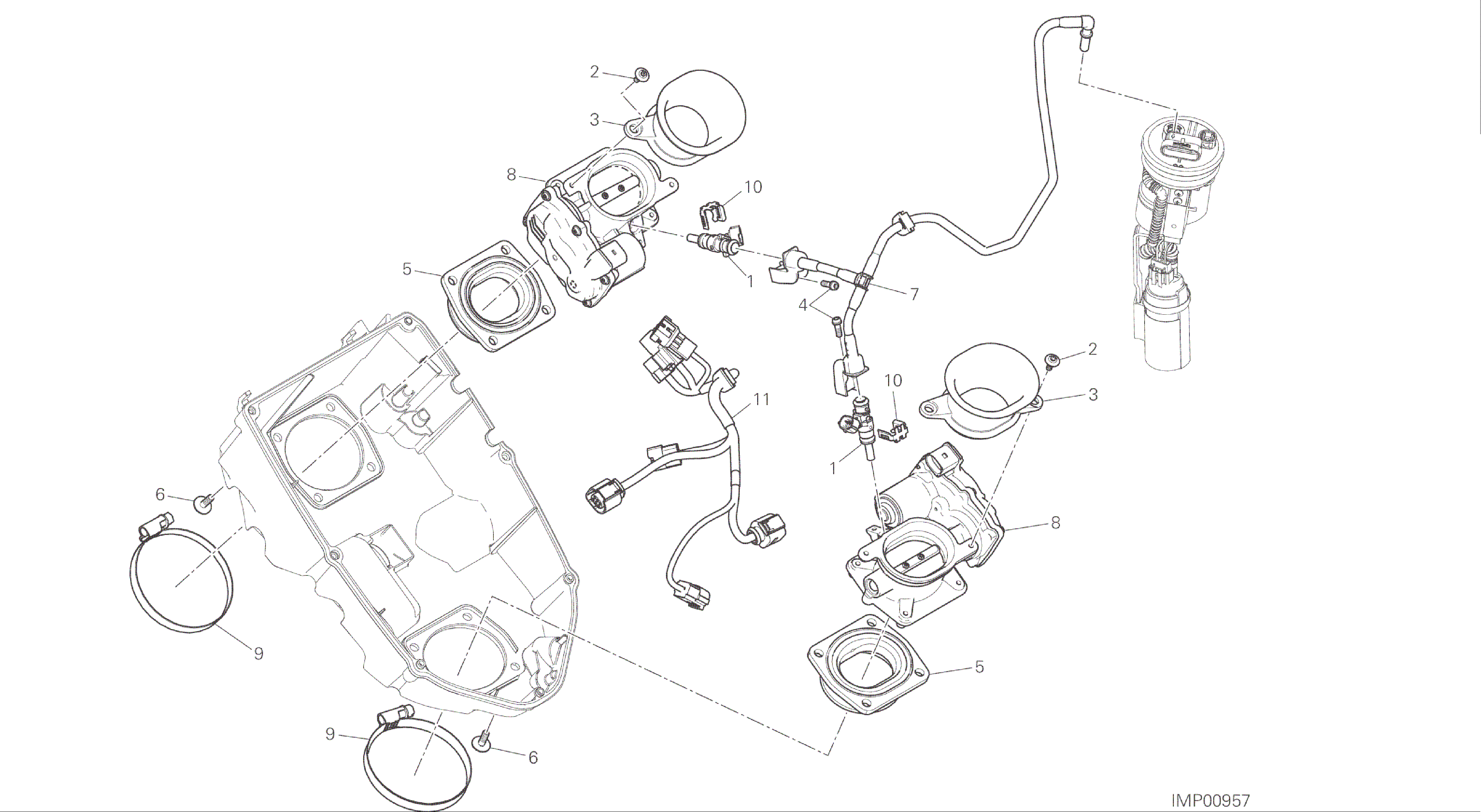 DRAWING 017 - THROTTLE BODY [MOD:MS1200S]GROUP ENGINE