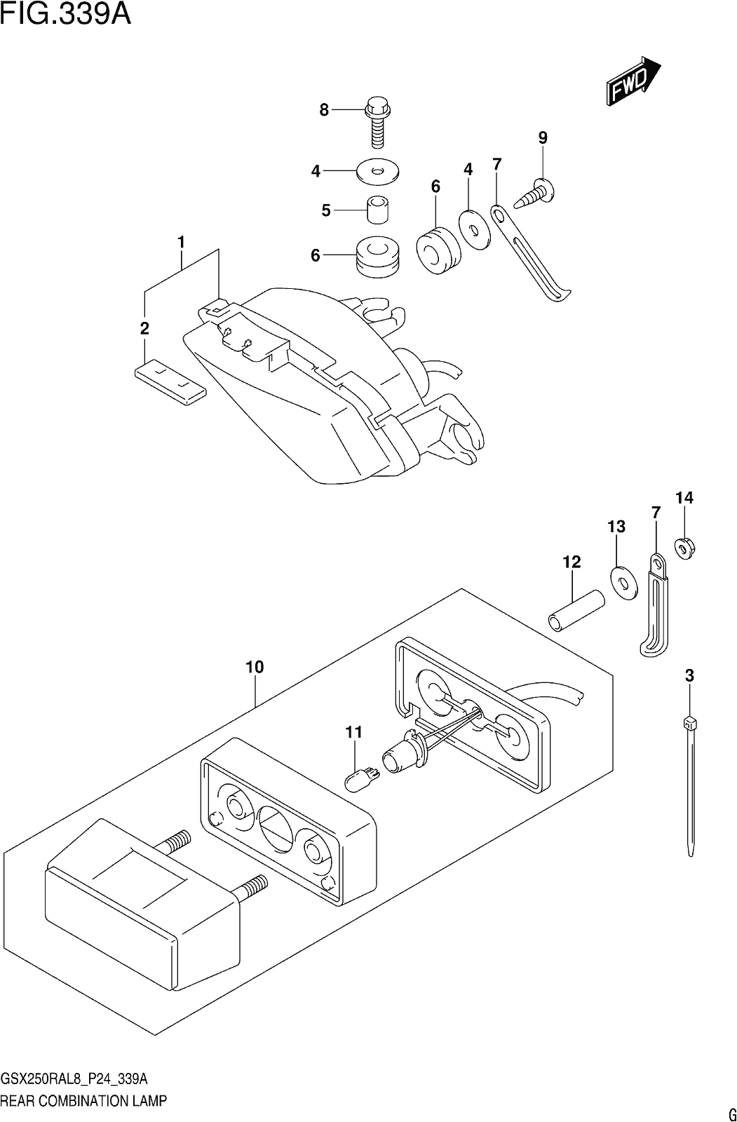 Fig.339a Rear Combination Lamp