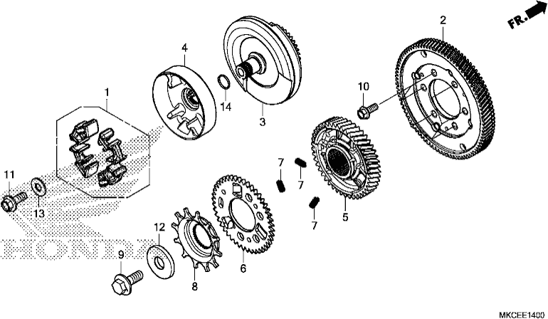 PRIMARY DRIVE GEAR