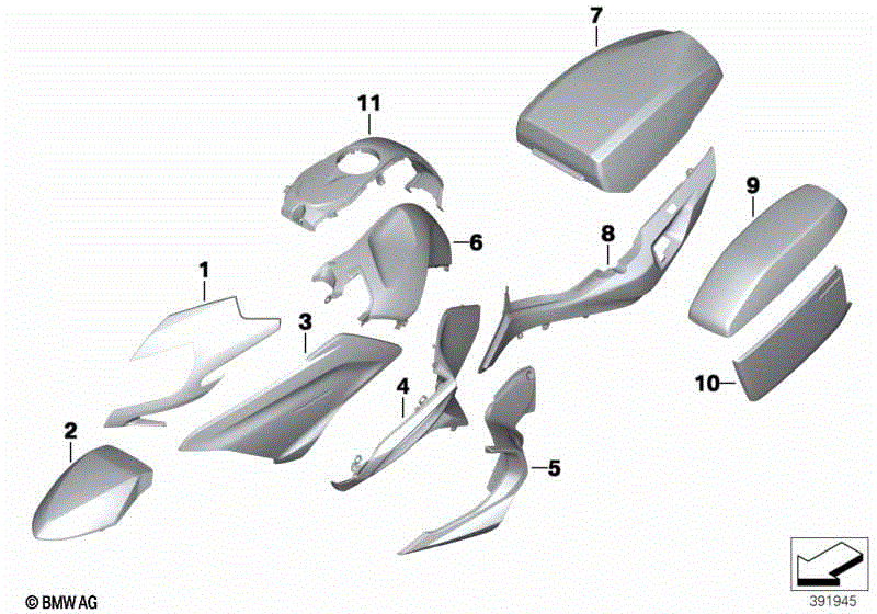 Primed parts for official vehicle