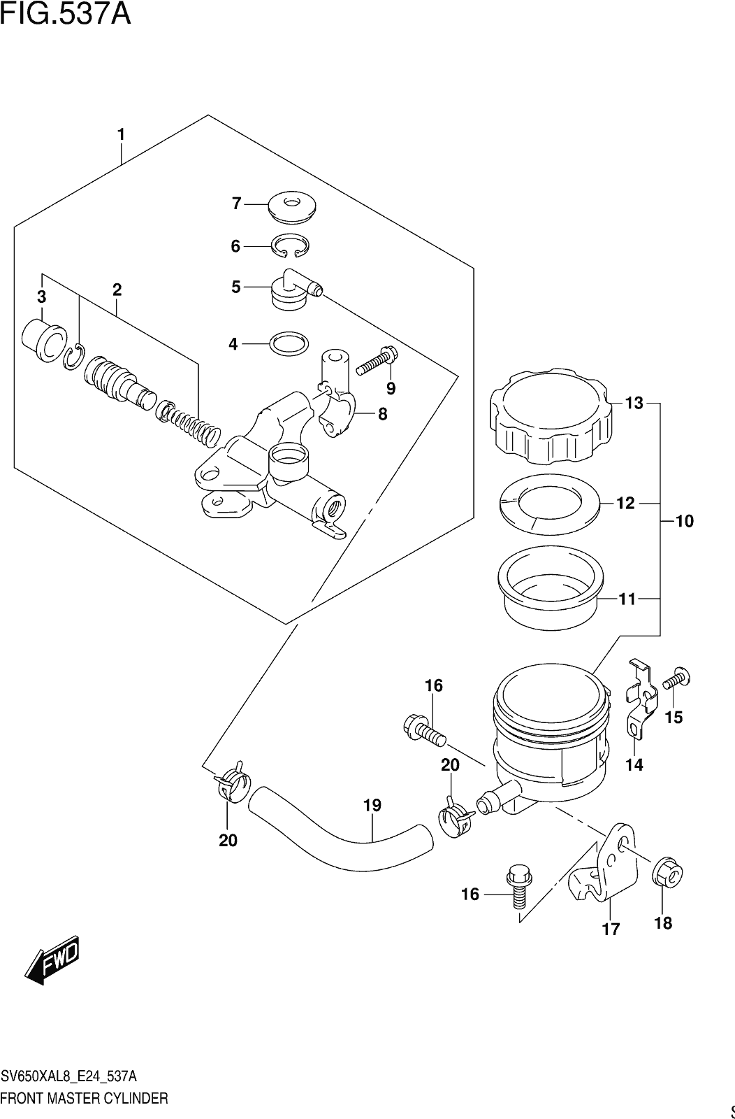Fig.537a Front Master Cylinder