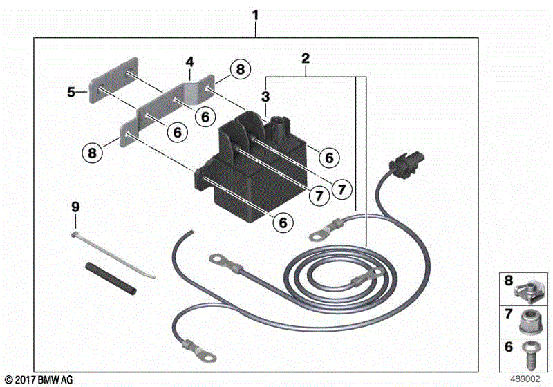 Set, supplementary wire, starter