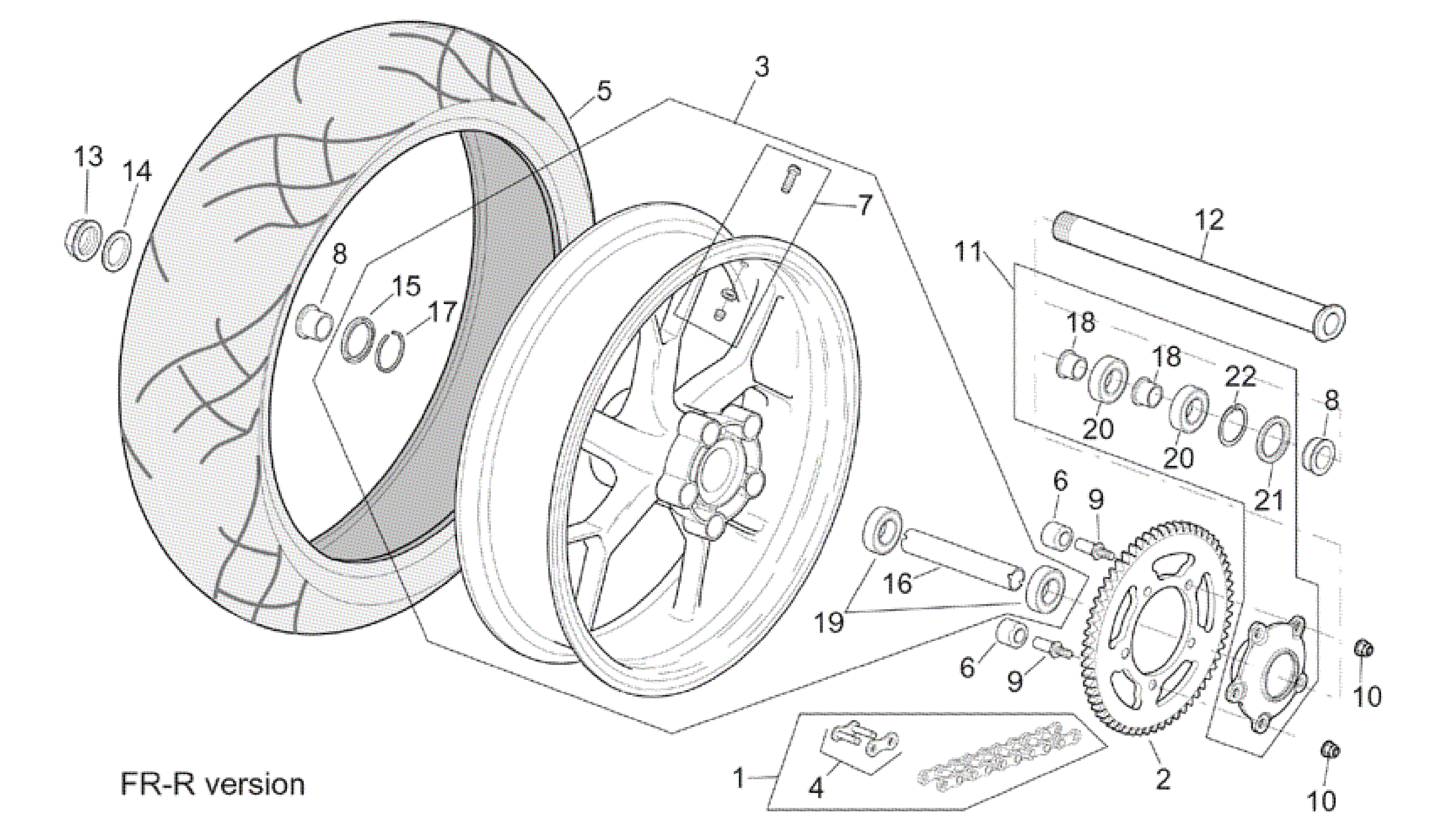 R-RF version rear wheel