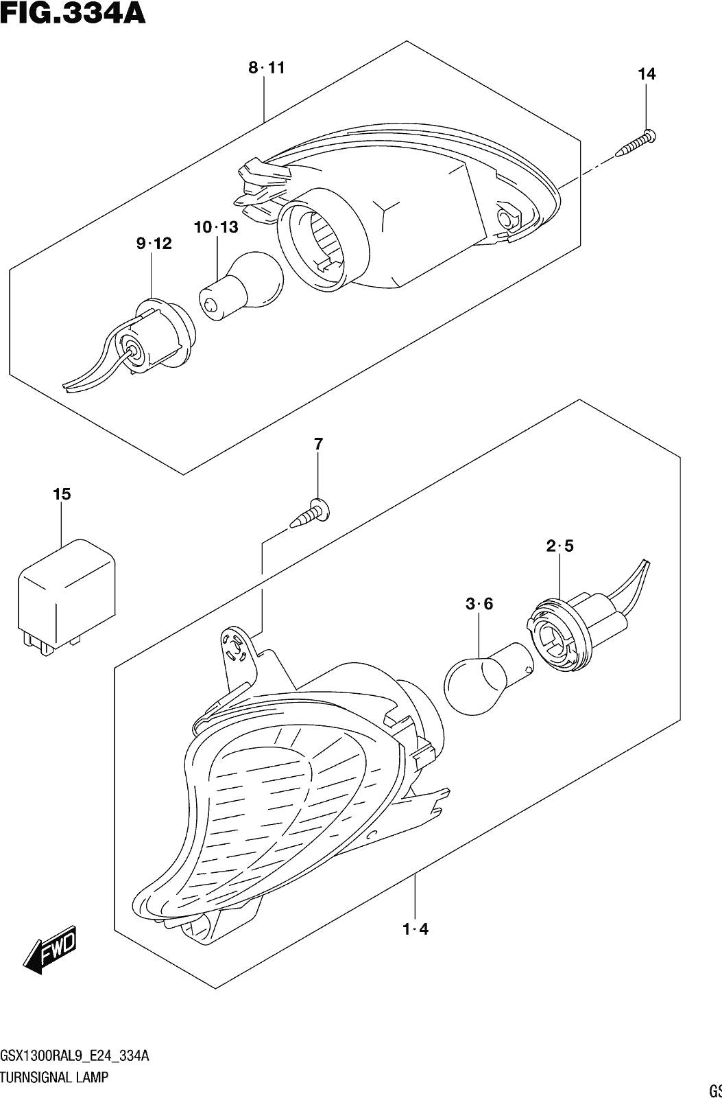 Fig.334a Turnsignal Lamp