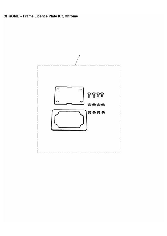 Frame Licence Plate Kit