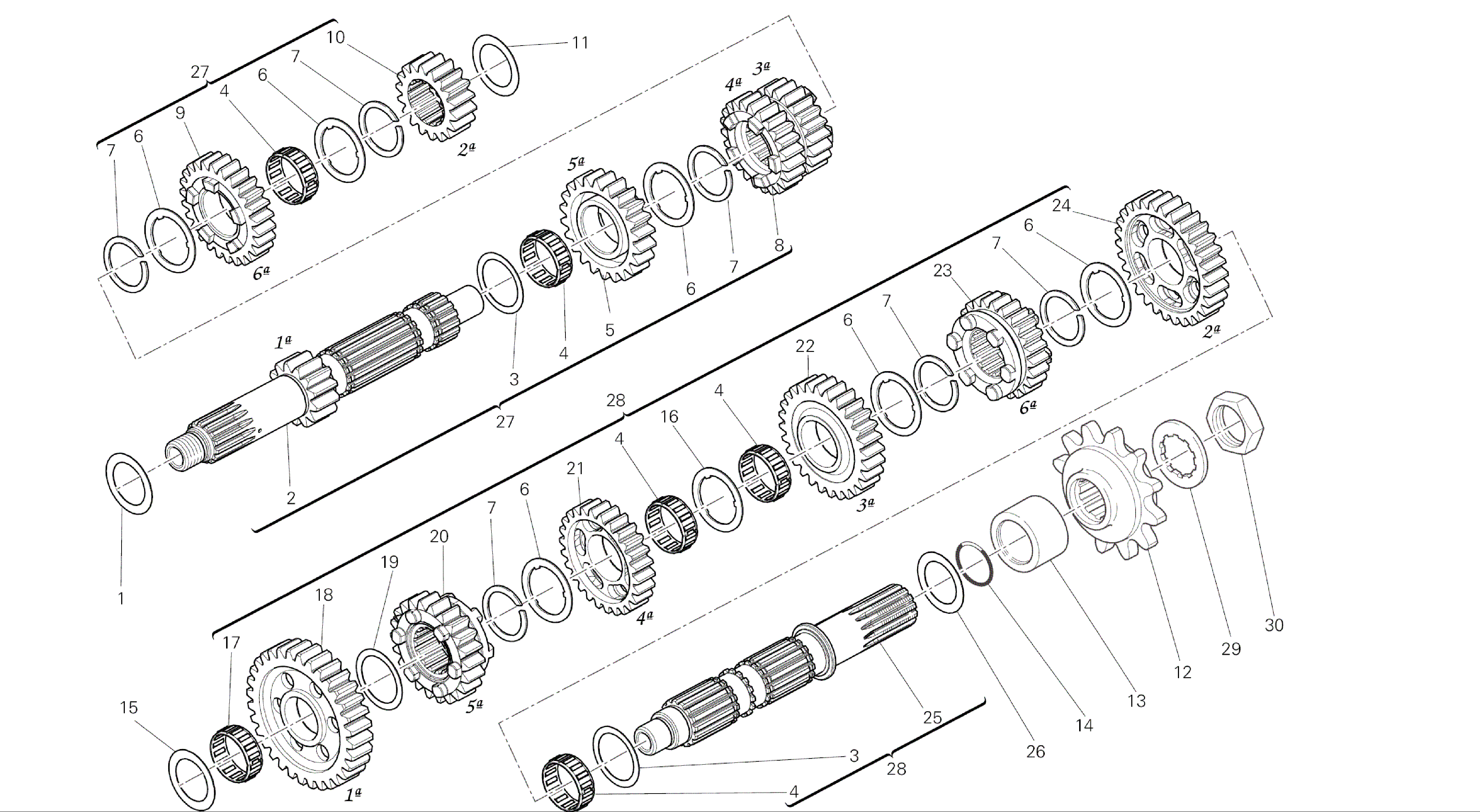 DRAWING 003 - GEAR BOX [MOD:F848]GROUP ENGINE