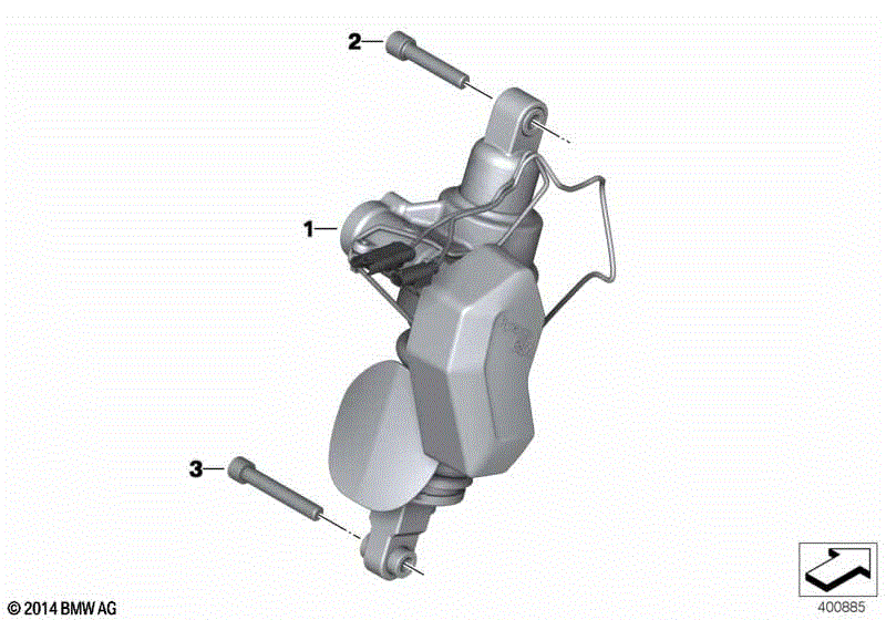 Spring strut, mounted parts
