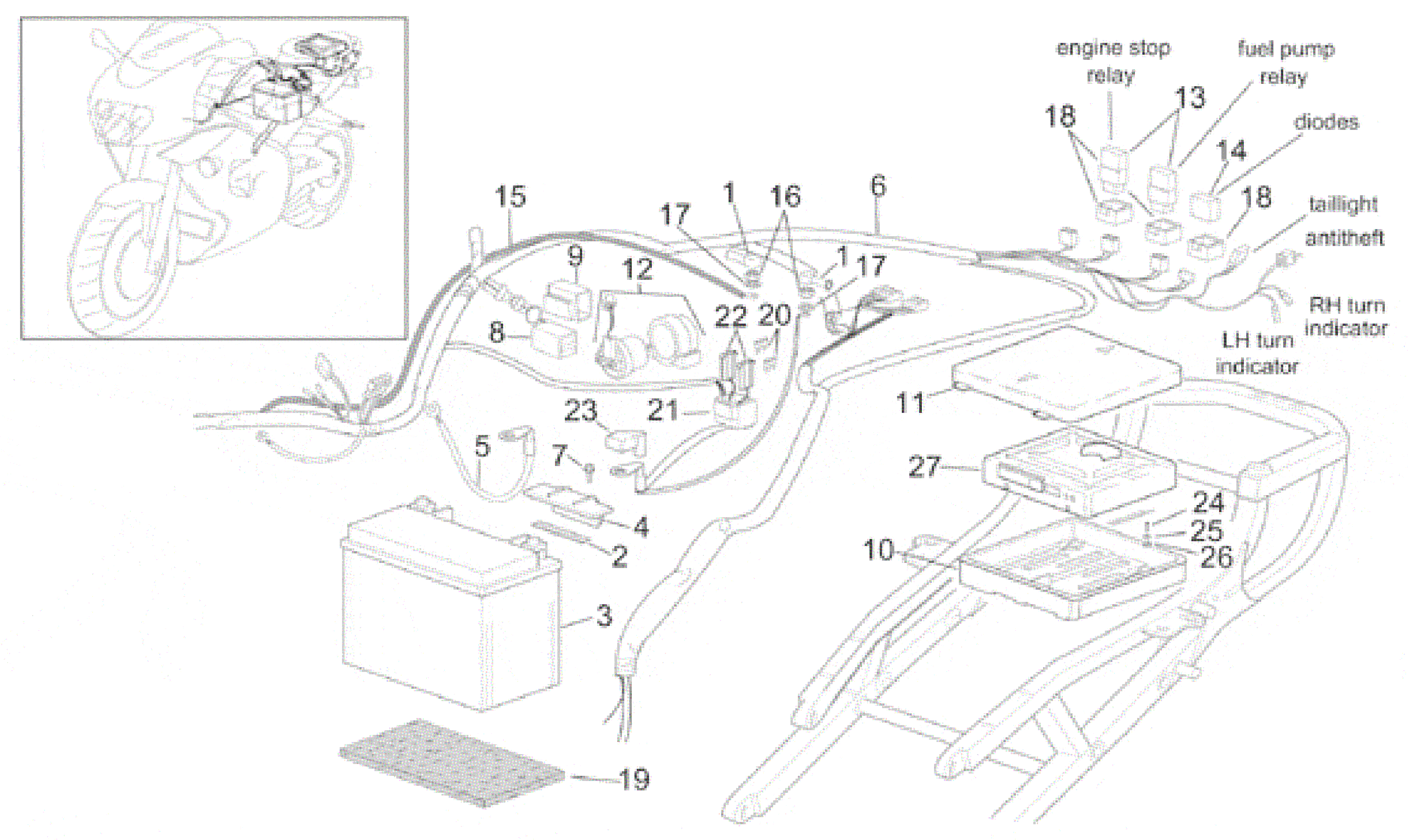 Rear electrical system