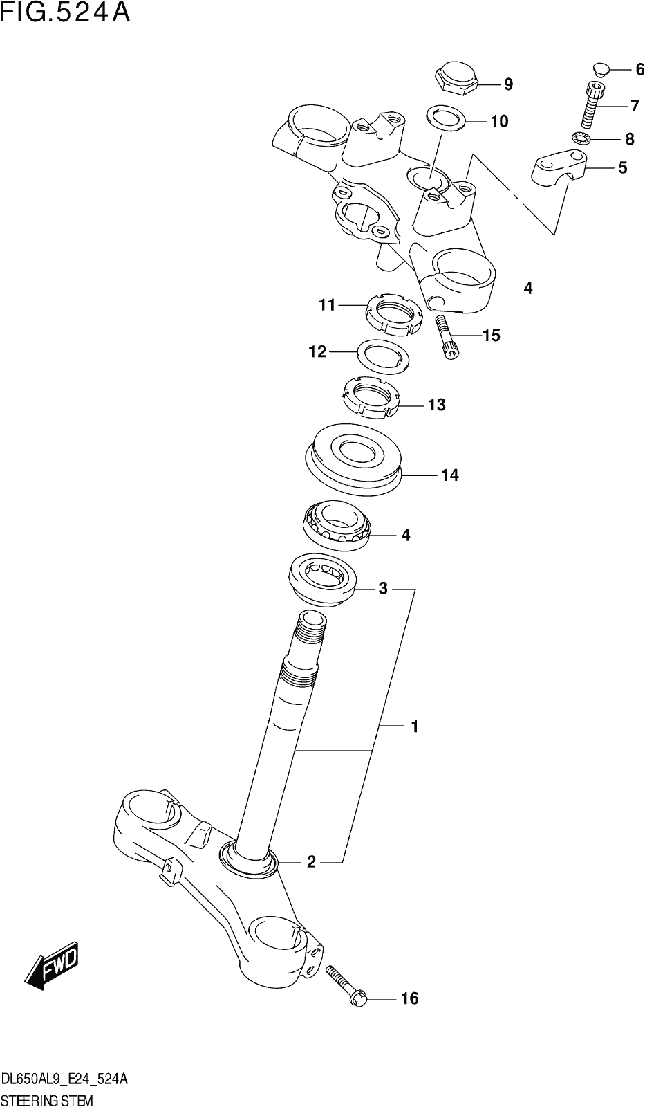 Fig.524a Steering Stem